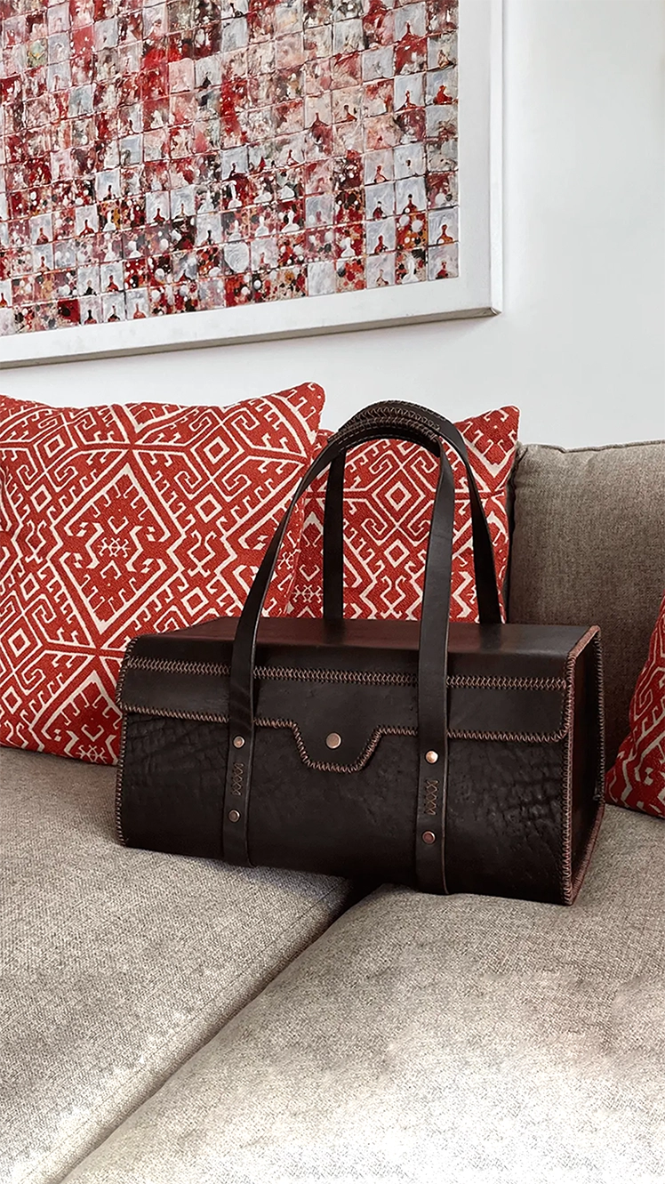 Leather Box Bag Sofa