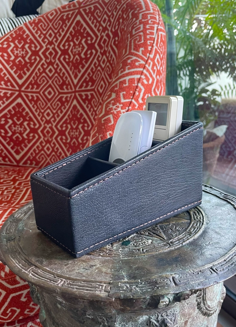 Leather Table Organizer