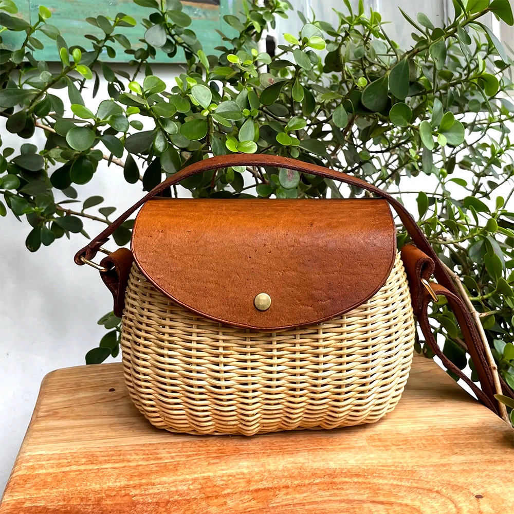 Cane Leather bag