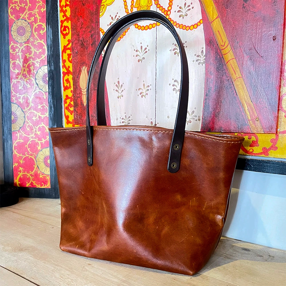 leather crafting class - tote bag
